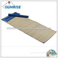 roll up camping straw mat with zipper bag and carrying strap